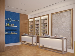 Modern Luxury Store Design for Small Cosmetics Shop for Cosmetics Shelves Sosmetics <b>Showcase</b> Cosmetic Shop Interior Design - Product Image 2