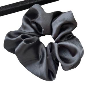 Élastique à cheveux en satin de couleur pastel douce et unie, grand bandeau pour les femmes, pour les coiffures quotidiennes et de fête - Product Image 5