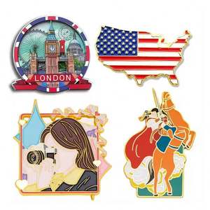 Aimant de réfrigérateur personnalisé en alliage de zinc durable avec logo imprimé en sérigraphie - Design de dessin animé mignon, cadeaux promotionnels personnalisés - Product Image 2