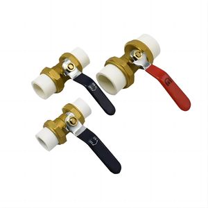 Haisha Factory Direct, matériel de <span class=keywords><strong>plomberie</strong></span>, raccords de tuyauterie, vanne à boisseau sphérique en plastique PPR, vanne PPR - Product Image 3