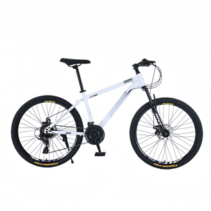 Bicicletta da Montagna Downhill 26 Pollici con Pneumatici Fat, Telaio in Acciaio al Carbonio, 27 Velocità, Freno a Disco, Ammortizzatore <span class=keywords><strong>MTB</strong></span> per Adulti, Ciclismo Fuoristrada - Product Image 1