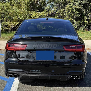 สปอยเลอร์หลังคาร์บอนไฟเบอร์สำหรับ Audi A6 C7 ปี 2012-2018 ทรง HK คุณภาพสูง วัสดุคาร์บอนไฟเบอร์แท้ - Product Image 5