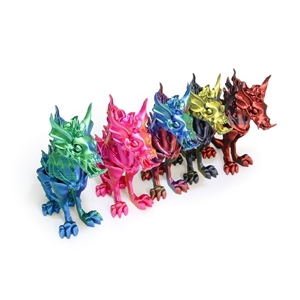 Modèles d'impression 3D de créatures fantastiques en gros, squelettes de chien articulés, ornements de bureau - Product Image 5