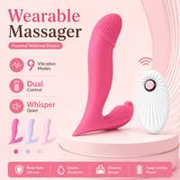 USB-Aufladbarer Medizinischer Silikon-Slip-Vibrator für Frauen Tragbar 10 Vibrationsmodi Fernbedienung Wasserdicht IPX6