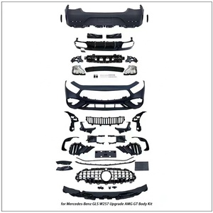 2019-2024 W257 C257 Nâng Cấp Cls63 AMG Gt63 Phía Trước Và Phía Sau Bumper Phía Trước Lưới Tản Nhiệt Khuếch Tán Cơ Thể Kit Đối Với Mercedes Benz - Product Image 2