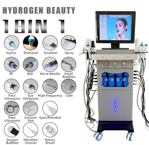Newest 18 1 Hydrodermabrasion Neck/Throat Face Cleaning CO2 Bubble Oxygenation <b>Massage</b> <b>Machine</b> Commercial 800W >95% Oxygen IT ZA - Product Image 2