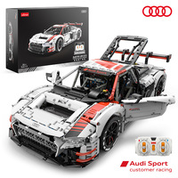 Blocs de construction Audi R8 LMS GT3 1:8 tendance TikTok, 99310 DIY, modèle 99300, jouets RC, 3322 pièces, MOC pour les enfants de 5 à 7 ans