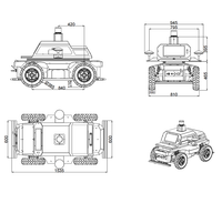 Sasis Robot Mobile Otonom AMR-M1 dengan Navigasi 3D SLAM RTK ROS Ubuntu Beban Vertikal 200 kg