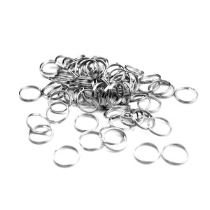 Anillo doble de acero inoxidable de 6 mm, 8 mm, 10 mm, 12 mm, 15 mm para la fabricación de pulseras, accesorios de joyería DIY, anillo de conexión de forma redonda - Product Image 5