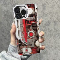 Coque de téléphone créative à motif de circuit imprimé mécanique, super cool, pour iPhone 16 15 14 13 12 11 Pro Max X Xr 7 8 Plus, coque antichoc