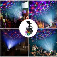 Whole Sale Sound aktiviert DJ Disco Party Lights 7 Farben LED Disco Balls für Karaoke Geburtstag Bühnen lichter