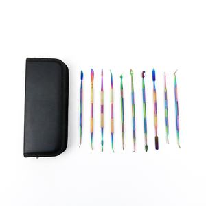 Set di strumenti per intaglio in gesso da laboratorio dentale arcobaleno in titanio scultura coltello - Product Image 3