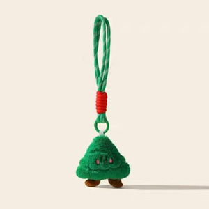 Plush Animal Bag Charms Eco-Friendly Cartoon 3D Shape Custom Keychain Cute Bulk Toy Coin Holder Letterpress Printed