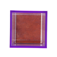 Transparent violet acrylique papeterie ensemble organisateur bureau bureau accessoires organisateur porte-stylo boîte à crayons