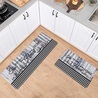 Non-Slip Backing Mat Throw Rug for Kitchen Doormat Runner Rug Set