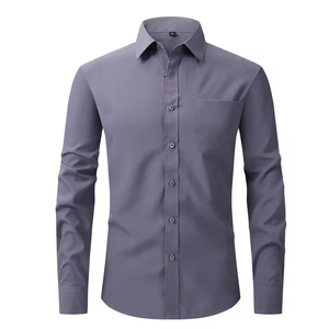 Chemises pour hommes élégantes et respirantes en coton pur de qualité supérieure, offrant le meilleur style et une coupe parfaite, avec différentes options. - Product Image 3