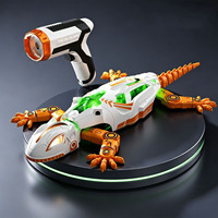 Juguete de Lagarto Robótico Interactivo con Sensor Infrarrojo, Gecko Electrónico con Seguimiento Láser y Luces LED para Niños, Regalo de Broma