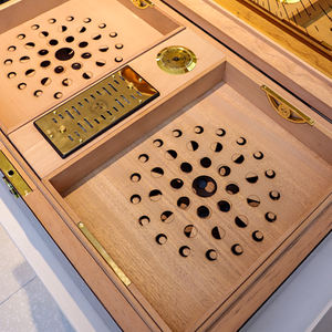 <span class=keywords><strong>FANXIANG</strong></span> cave en bois de luxe pour cigares charge usb serrure à empreintes digitales grande cave de bureau - Product Image 5