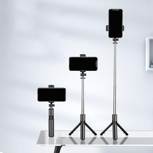 ไม้เซลฟี่แบบไร้สายพร้อมขาตั้งกล้องและไฟ  รีโมทบลูทูธ  ขาตั้งยืดหดได้สำหรับ<span class=keywords><strong>โทรศัพท์</strong></span>มือถือ ไลฟ์สด - Product Image 4