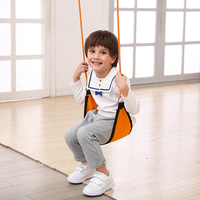 Chaise suspendue pour enfants Ropecube avec cordes réglables, siège en tissu Oxford, crochets robustes, utilisation intérieure/extérieure, parc de trampoline, école