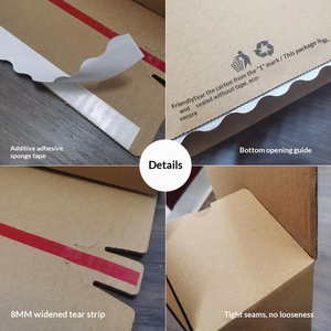 Caja de Cartón Ecológica para Envíos, con Cierre Autoadhesivo y Tira Desprendible, Fabricación OEM/ODM - Product Image 2