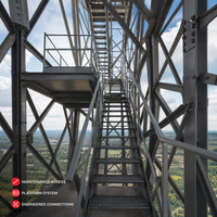 Structure en acier préfabriquée pour pont, cadre de support en acier, système de chemin de câbles préfabriqué pour projet de construction