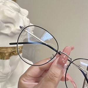 Gafas de Metal Redondas Danyang 6420, Montura Completa, Lentes de Resina, Anti-UV, Unisex, para Hombre y Mujer - Product Image 2