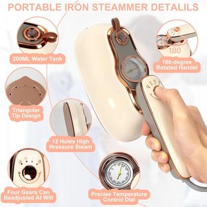 Défroisseur Vapeur Portable 200ml pour Vêtements, Fer à Repasser Vapeur Compact pour la Maison avec Utilisation Humide et Sèche - Product Image 3