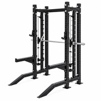 Machine Smith Commerciale Demi-Rack Combo Robuste pour Squats et Entraînement de Force Équipement de Gym SF1003A