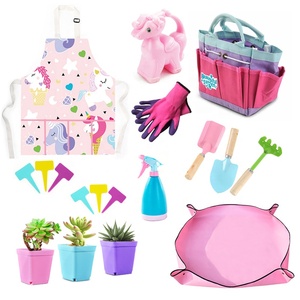 Jinying New Outdoor Garden Toys <b>Kids</b> Gardening Tools Toy Set With <b>Apron</b> and Gloves - Product Image 4