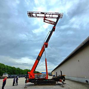 Plateforme de travail aérienne électrique hydraulique montée sur grue pour l'installation de toitures hautes, avec pièces structurelles renforcées - Product Image 5