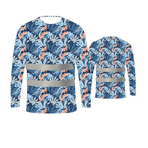 Hi Vis Reflecterend Bloemeneiland Patroon Shirt Met Lange Mouwen En Logo - Product Image 2