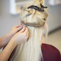 40 Pièces 100g 12A Cheveux Indiens Vierges Naturels Double Drawn 613 Bande Adhésive Cheveux Humains Bruts Vrais Cheveux Humains Bande Adhésive Blond Platine