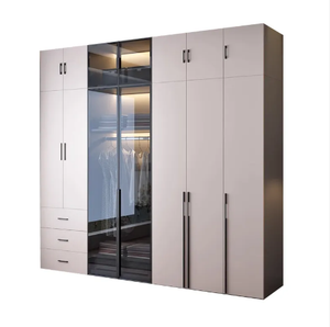 BALOM nouvelle armoire maison moderne conception personnalisée grand rangement en bois chambre armoire de rangement armoire - Product Image 2