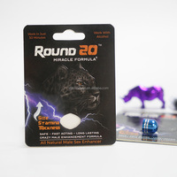 Pilules d'amélioration sexuelle Rhino avec logo personnalisé, pilules d'amélioration masculine en papier enduit, échantillon gratuit, emballage en feuille