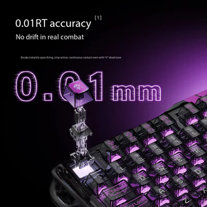 Teclado Gravastar V75 LITE con Eje Magnético, Totalmente de Aluminio, Cableado, Modo Único, para Juegos Electrónicos, con Efecto de Iluminación RGB - Product Image 3
