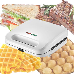 Sandwichera eléctrica doméstica multifunción con placas antiadherentes, luces indicadoras, fácil de limpiar y almacenar - Product Image 2