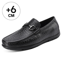 Mocassins Homme Tendance Neuve en Cuir Véritable Faits Main, Vente en Gros Usine, Toutes Saisons, Rehaussant de 6 cm