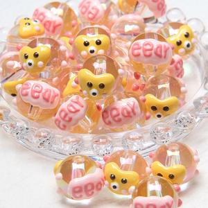2025 New Hand-Painted <b>Cute</b> Duckling Chick Beads Acrylic Plastic Lucite Loose DIY <b>Bracelet</b> Mobile Phone Chain Bag Chain Carto - Product Image 6