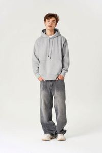 Design Plus Size Men's Hoodies Screen Printed 100% Cotton French Terry Loose <b>Drop</b> Shoulder Private Label Pull Over Hoodie - Product Image 6