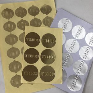 Pegatinas Personalizadas de Logotipo en Relieve 3D Adhesivas con Sello de Lámina Dorada/Plateada, Etiquetas Metálicas Doradas Grabadas para Empaque - Product Image 6
