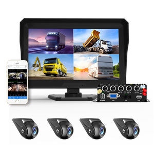 กล้องวงจรปิด4Ch 10.1นิ้ว1080P 4G GPS, จอภาพ <span class=keywords><strong>mdvr</strong></span> รถยนต์รถบรรทุก DVR รถกล่องดำตรวจสอบการจอด24 - Product Image 3