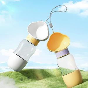 Botella de agua de plástico portátil a prueba de fugas <span class=keywords><strong>para</strong></span> perros y contenedor de comida accesorio <span class=keywords><strong>para</strong></span> cachorros y mascotas de viaje - Product Image 1