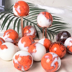 Wholesale Bulk High Quality Healing Stones <b>Crystal</b> Spheres Orange Agate Spheres for Decor Home and Gift - Product Image 3