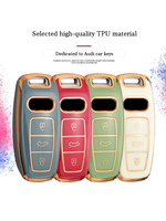 Étui de protection en TPU pour clé de voiture Audi E-Tron A6 A7 A8 Q8 A3, porte-clés, sacoche sans clé, accessoires auto – Vente chaude