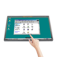 Montage mural VESA personnalisé 27 pouces HD moniteur lcd extérieur industriel VGA moniteur à écran tactile capacitif