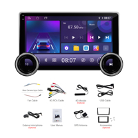 Reproductor Multimedia para Auto Android Auto con Doble Perilla, 2 Din, Android 10.1 Pulgadas, Universal, Reproductor MP5 con Pantalla Táctil, Radio para Auto Android