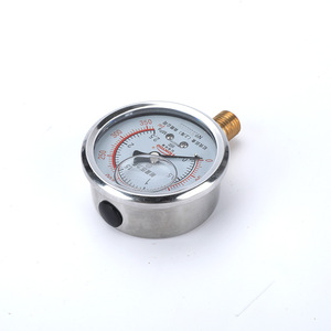 เกจวัดแรงดันหงหยู YN60 2.5MPa ทนต่อแรงกระแทกสำหรับปั๊มลมไฮดรอลิก - Product Image 3