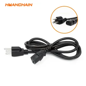 1.5M 18AWG ac cavo di alimentazione cavo nema 5-15p usa 3 pin cavo di alimentazione per laptop