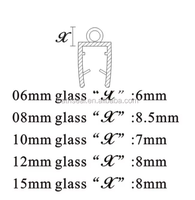 Bandes d'étanchéité en verre insonorisées et anti-bruit certifiées, écologiques, de 2 à 3 mètres pour portes de douche - Vente en gros